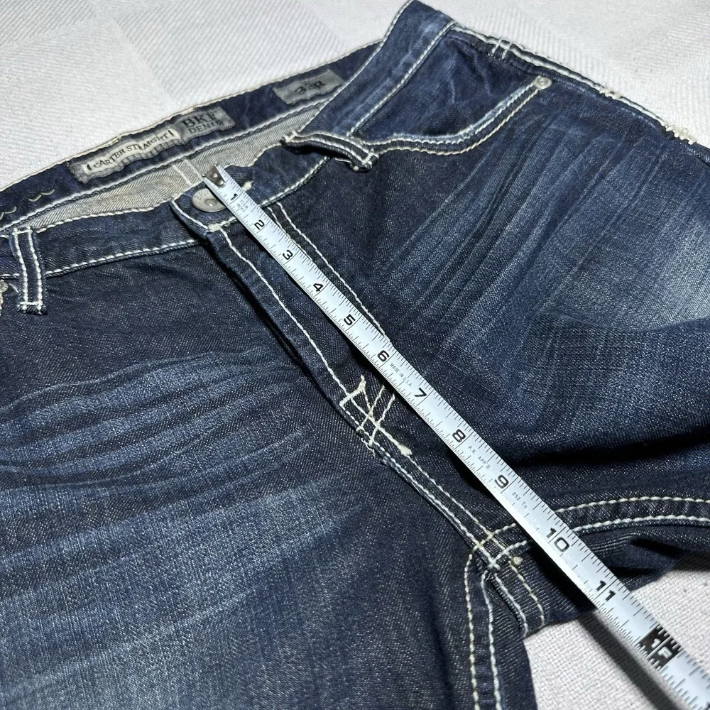 BKE Denim Carter Straight Jeans 33R (34x31)‎ Button Fly Western Classic Country
